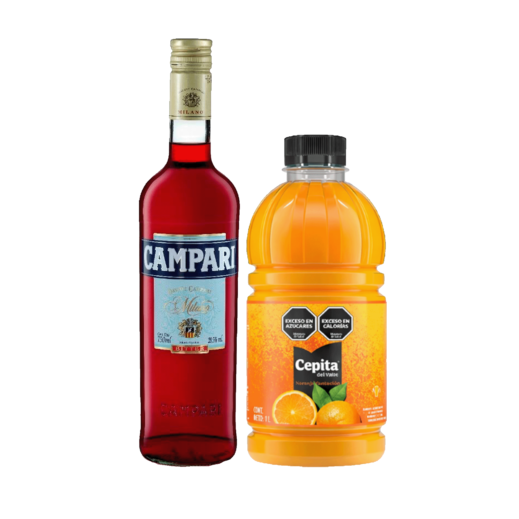 1 CAMPARI + 1 CEPITA NARANJA